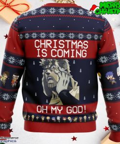 jojos bizarre adventure joseph joestar oh my god ugly christmas sweater 3 fdlc4w