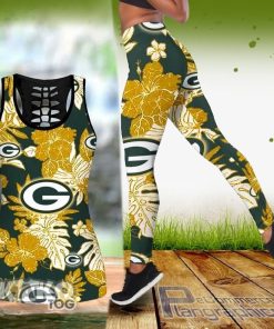 green bay packers hawaiian tropical tank top and legging lUPqr