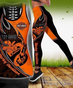 harley davidson motor style tank top and leggings set 7uAOX