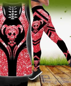 harley quinn tank top and leggings set AGckk