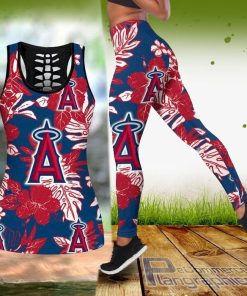 los angeles angels hawaiian tropical tank top and legging GMF1b