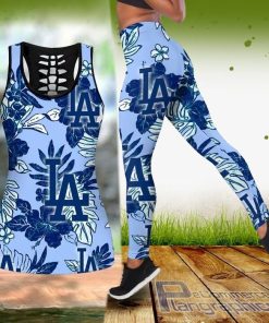 los angeles dodgers hawaiian tropical tank top and legging CBJRz