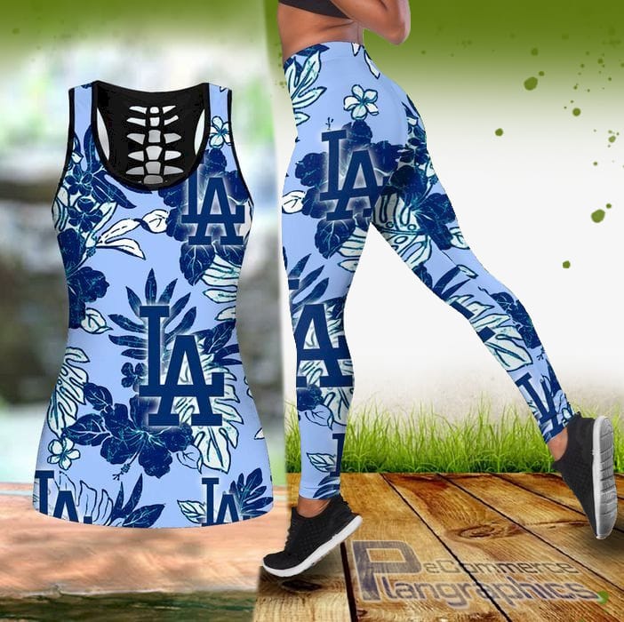 Los Angeles Dodgers Hawaiian Tropical Tank Top And Legging los angeles dodgers hawaiian tropical tank top and legging CBJRz