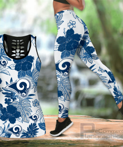 los angeles rams hawaiian hollow tanktop leggings set fDf5e