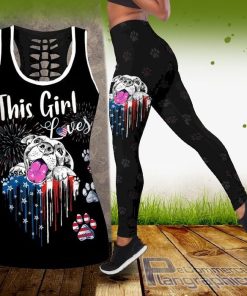 love dogs hollow tank top and leggings set e7PKp