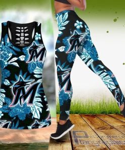 miami marlins hawaiian tropical tank top and legging yMKFf