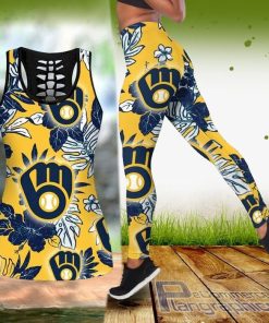 milwaukee brewers hawaiian tropical tank top and legging 1mVbc
