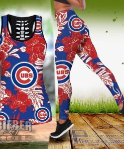 mlb chicago cubs hawaiian tropical tank top and legging 1gXmm