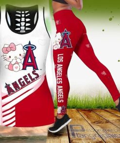 mlb los angeles angels hello kitty tank top and legging R2B99