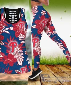 mlb philadelphia phillies hawaiian tank top and legging cAms2