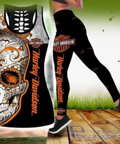 motor lover harley davidson tank top and legging j4ujj