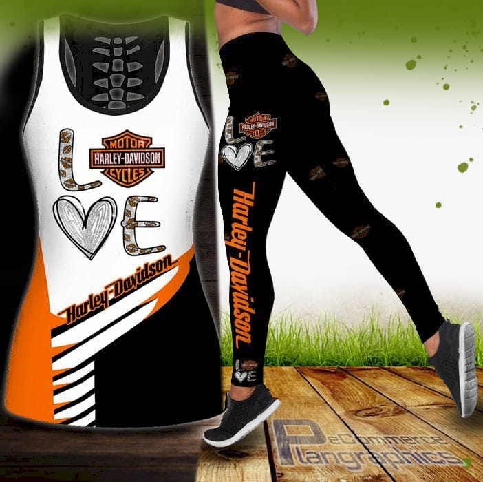 Motor Style Harley Davidson Tank Top And Legging motor style harley davidson tank top and legging erYjr