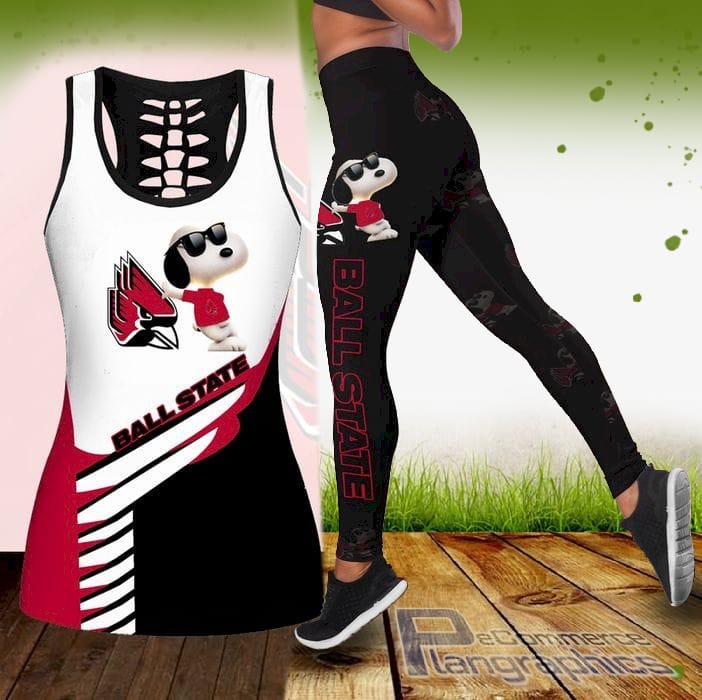 Ncaa Snoopy Dog Ball State Cardinals Tank Top And Legging ncaa snoopy dog ball state cardinals tank top and legging 5vLkm