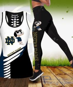 ncaa snoopy dog dame fighting irish tank top and legging wQ0mW