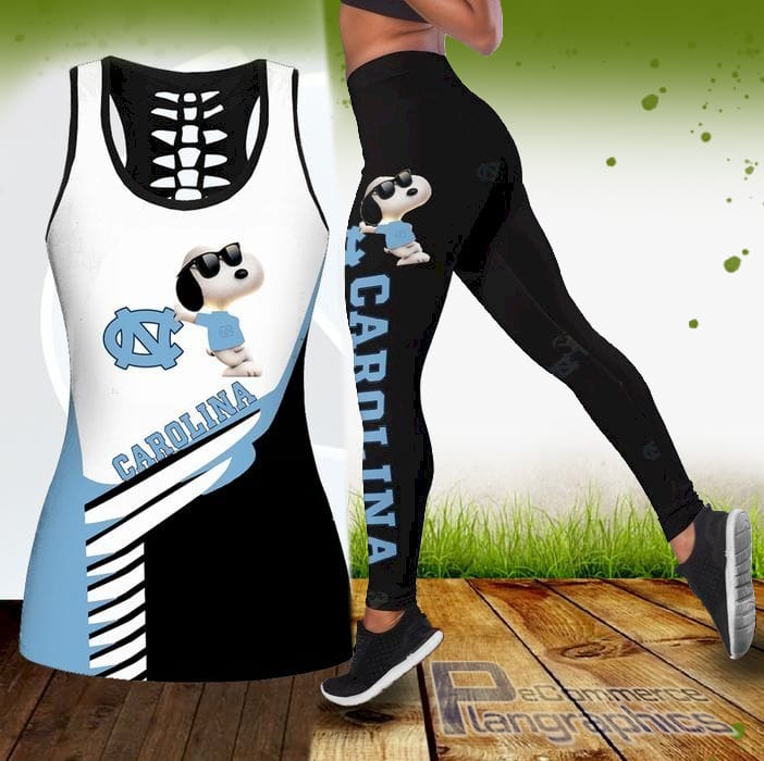 Ncaa Snoopy Dog Nc Tar Heels Tank Top And Legging ncaa snoopy dog nc tar heels tank top and legging gF4x0