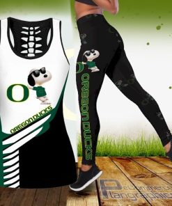 ncaa snoopy dog oregon ducks tank top and legging fEirQ