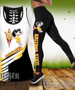 ncaa snoopy dog sun devils tank top and legging vI0pD