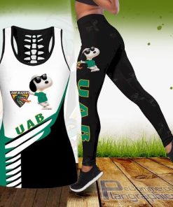 ncaa snoopy dog uab blazers tank top and legging WG4Db