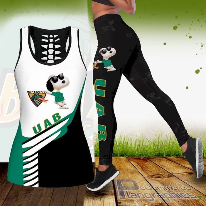 Ncaa Snoopy Dog Uab Blazers Tank Top And Legging ncaa snoopy dog uab blazers tank top and legging WG4Db