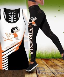 ncaa snoopy dog virginia cavaliers tank top and legging 9FVIv