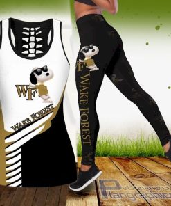 ncaa snoopy dog wake forest deacons tank top and legging f4UmK