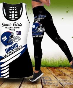 new york giants some girls hollow tanktop and leggings set te1ra