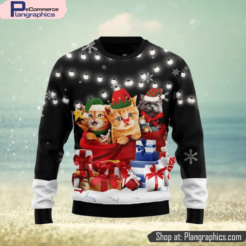 Cat Gifts Noel Ugly Christmas Sweater Best Gift For Men And Women